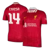 Men's CHIESA #14 Liverpool Home UCL Soccer Jersey Shirt 2024/25 - BuyJerseyshop