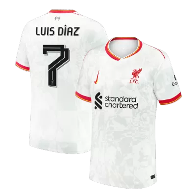 Men's LUIS DÍAZ #7 Liverpool Third Away UCL Soccer Jersey Shirt 2024/25 - BuyJerseyshop