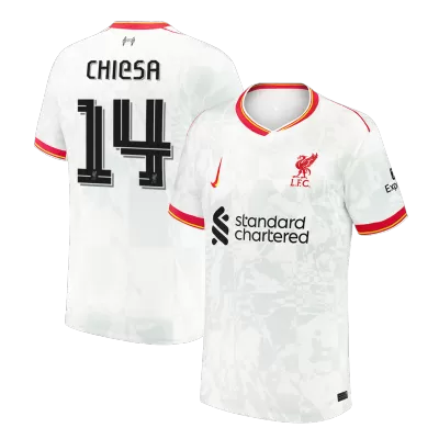 Men's CHIESA #14 Liverpool Third Away UCL Soccer Jersey Shirt 2024/25 - BuyJerseyshop