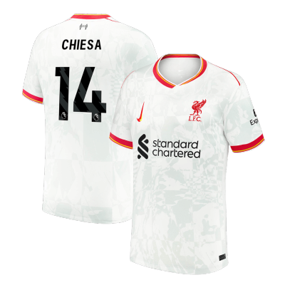 Men's CHIESA #14 Liverpool Third Away Soccer Jersey Shirt 2024/25 - BuyJerseyshop