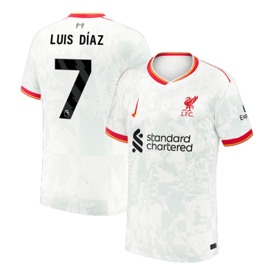 Men's LUIS DÍAZ #7 Liverpool Third Away Soccer Jersey Shirt 2024/25 - BuyJerseyshop