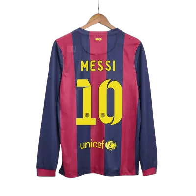 MESSI #10 Barcelona Retro Jerseys 2014/15 Home Long Sleeve Soccer Jersey For Men - BuyJerseyshop