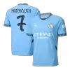 Men's MARMOUSH #7 Manchester City Home UCL Soccer Jersey Shirt 2024/25 - BuyJerseyshop