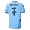 Men's MARMOUSH #7 Manchester City Home UCL Soccer Jersey Shirt 2024/25 - BuyJerseyshop