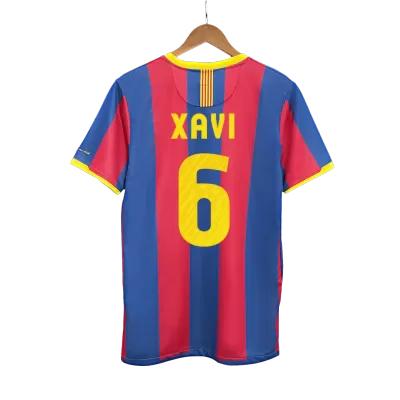 XAVI #6 Barcelona Retro Jerseys 2010/11 Home Soccer Jersey For Men - BuyJerseyshop