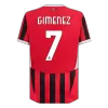 GIMENEZ #7 AC Milan Home Player Version Jersey 2024/25 Men - BuyJerseyshop