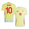 Men's OLMO #10 Spain Away Soccer Jersey Shirt 2024 - BuyJerseyshop