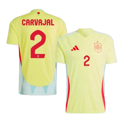 Men's CARVAJAL #2 Spain Away Soccer Jersey Shirt 2024 - BuyJerseyshop