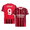 Men's GIROUD #9 AC Milan Home Soccer Jersey Shirt 2024/25 - BuyJerseyshop