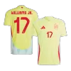 Men's WILLIAMS JR. #17 Spain Away Soccer Jersey Shirt 2024 - BuyJerseyshop