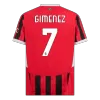 Men's GIMENEZ #7 AC Milan Home Soccer Jersey Shirt 2024/25 - BuyJerseyshop