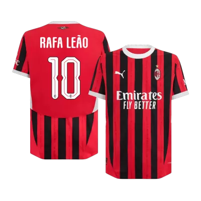 RAFA LEÃO #10 AC Milan Home Player Version Jersey 2024/25 Men - UCL - BuyJerseyshop