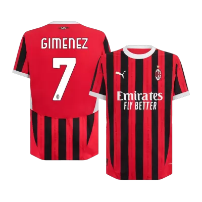 GIMENEZ #7 AC Milan Home Player Version Jersey 2024/25 Men - BuyJerseyshop