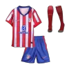 Kids Atletico Madrid Home Soccer Jersey Whole Kit (Jersey+Shorts+Socks) 2024/25 - BuyJerseyshop